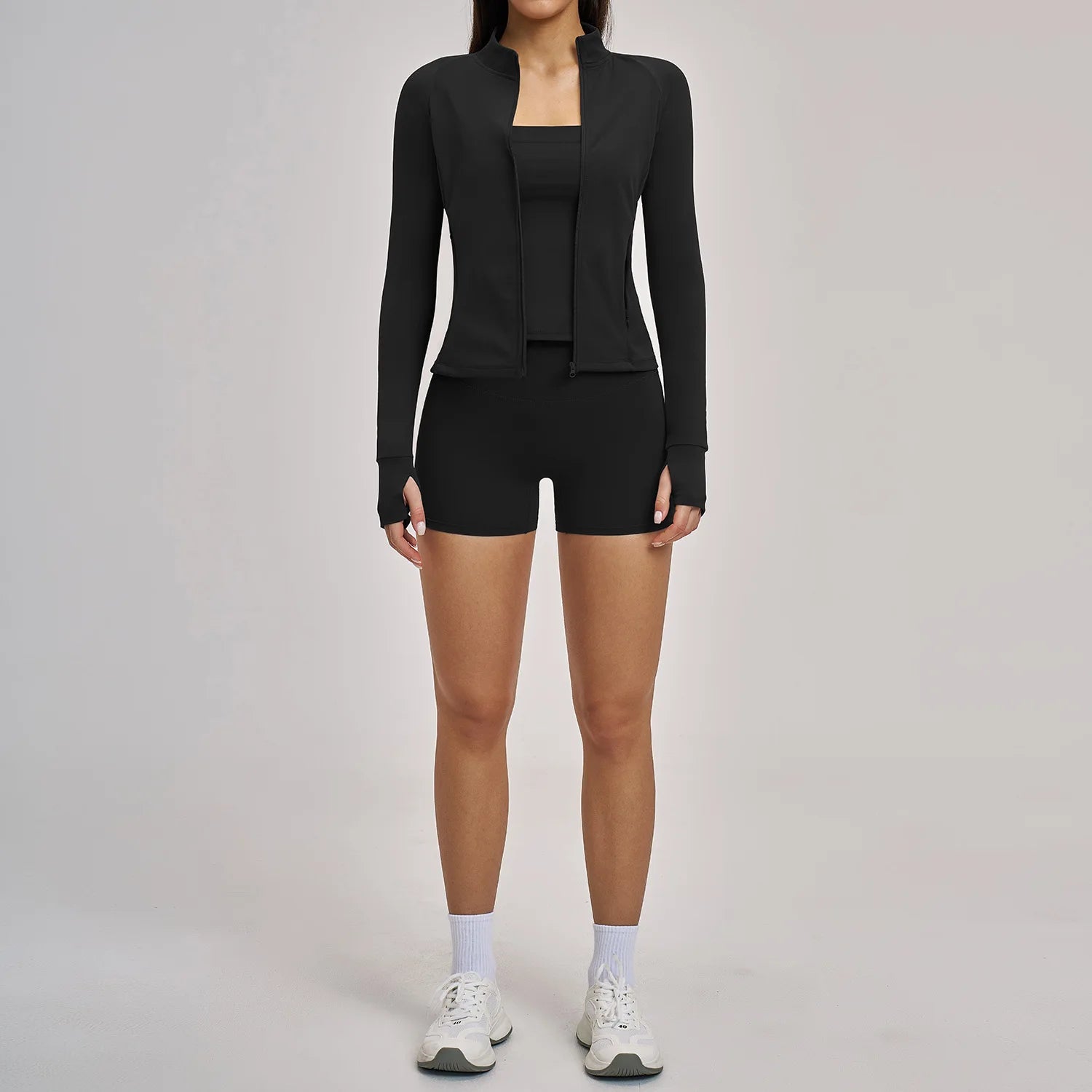 2/3PCS Women's Tracksuit Yoga Set Workout Outfits Sportswear Gym Clothing High Waist Leggings Fitness Long Sleeved Sports Suits