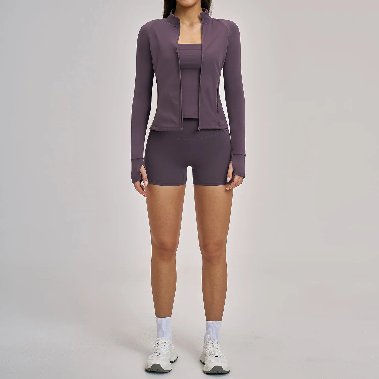 2/3PCS Women's Tracksuit Yoga Set Workout Outfits Sportswear Gym Clothing High Waist Leggings Fitness Long Sleeved Sports Suits