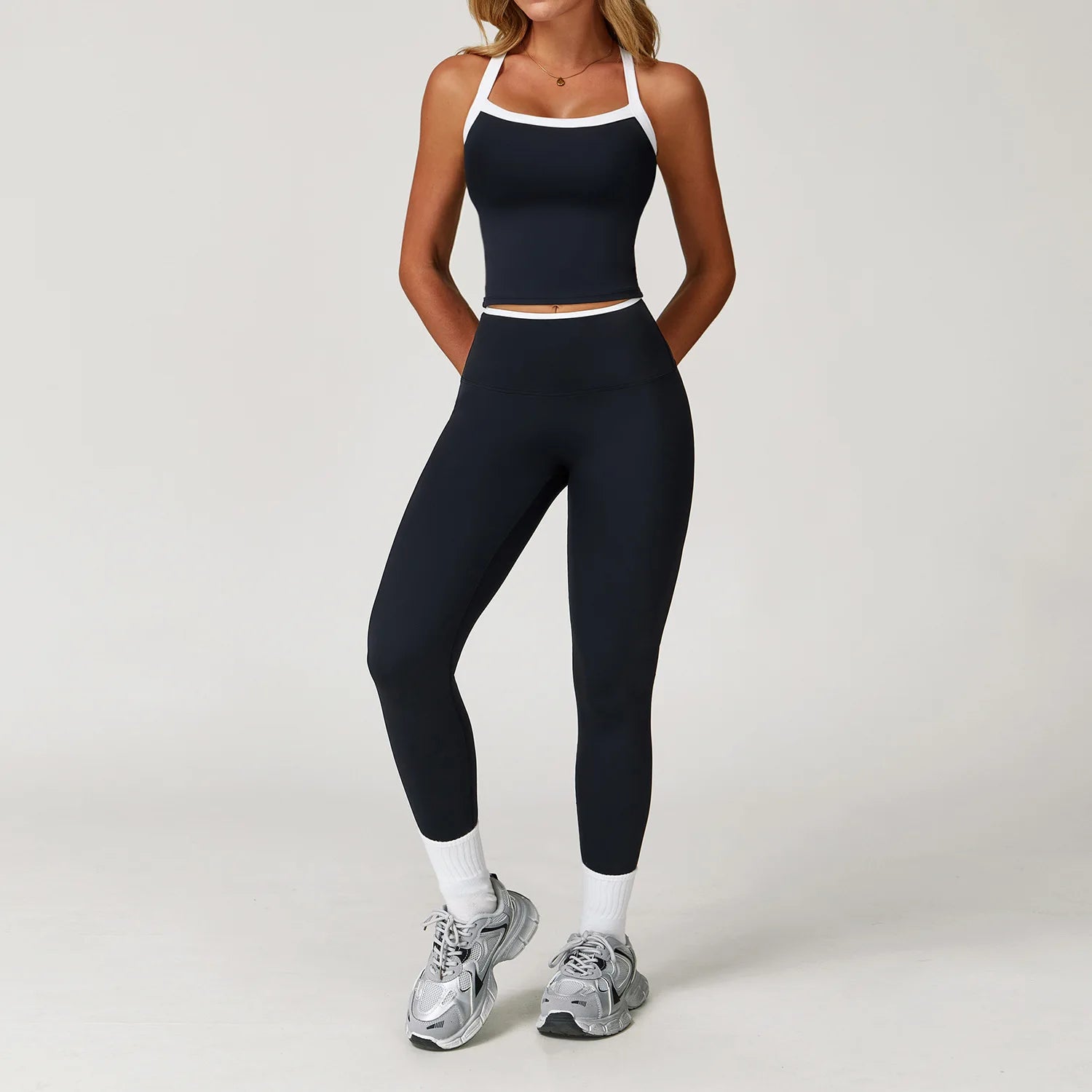 2 Pieces Yoga Set Gym Clothes Sportswear Yoga Suits For Women Tracksuits Running Fitness Set Sports Bra Gym High Waist Leggings