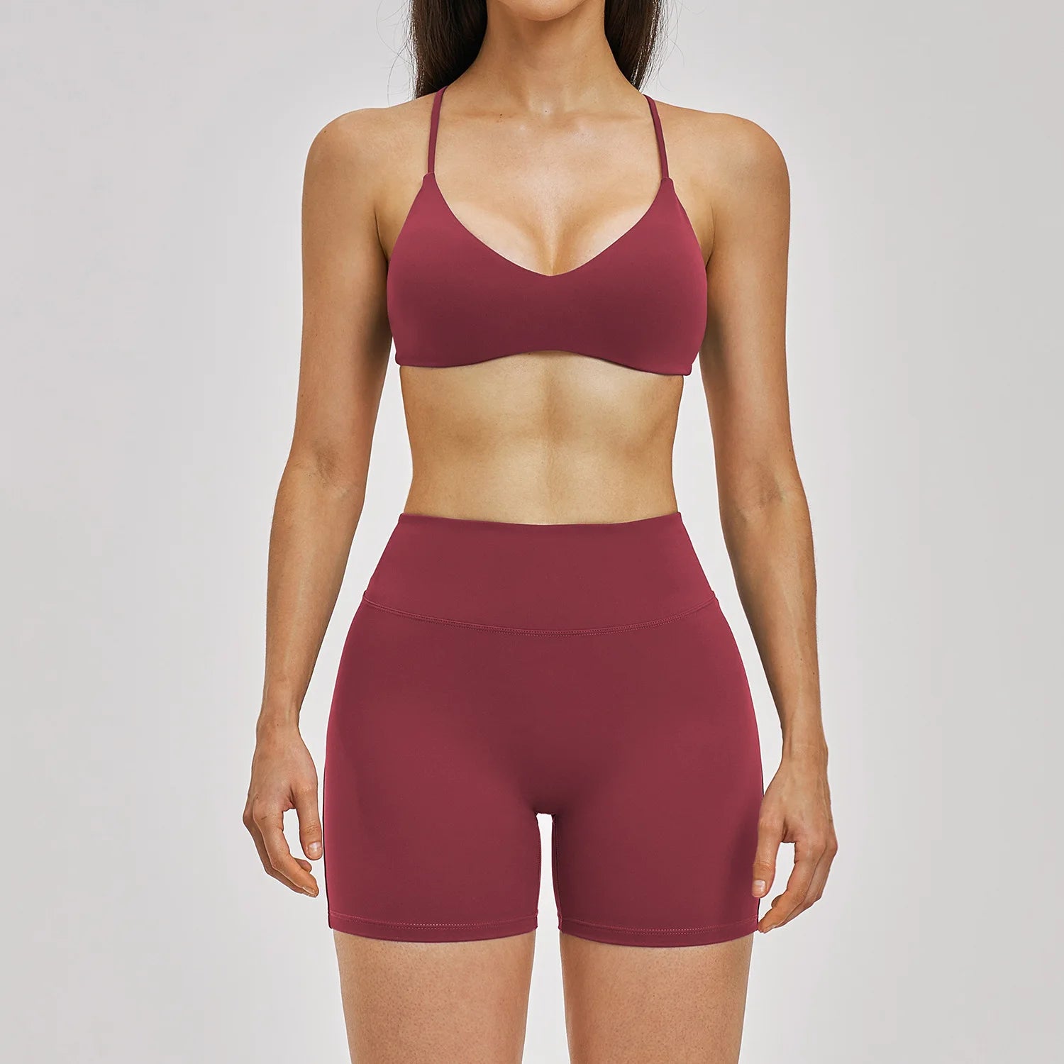 2 Pieces Fitness Suit Sports Set Women's Tracksuit Yoga Sets Gym Outfits Sportswear Legging Underwear Push Up Workout Clothes